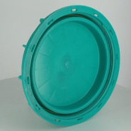 Couvercle Schütz Ø220 vert plein agréé FDA_1