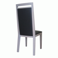 Lot de 2 chaises Graphic en chêne massif - gris et noir - fabrication 100% française - assise et dos garnis en mousse_1