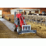 Poussoir en caoutchouc - Weidemann GmbH - pour racler caillebotis, bitume, béton - avec option réglage hydraulique_1