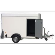 Remorque fourgon 3 polyester alu & multiplis - Mil Remorque - 750 à 1300 kg - Simple essieu freiné - Dimensions intérieures 300x155xH190 cm_1