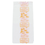 Sacs liasses pains coupés N°5 déco beige 23x42+4cm - biodégradable et compostable - par 200_1