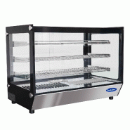 Vitrine chauffante droite de comptoir 200L WHF200L-B Atosa_1