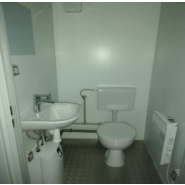 Bâtiment modulaire - Module sanitaire 8 pieds avec WC et douche - CTX DUO SWD_1