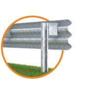 Glissière de sécurité H2-W5 3 ondes 2015 - Marcegaglia Buildtech - Hauteur hors sol 900 mm_1