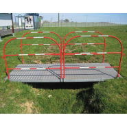 Passerelles TP réf : 100300 - Aluminium antidérapant - Garde-corps repliables - Charge 300 à 500 kg_1