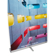 Roll up premium compact - 85x200cm - Structure aluminium légère et stable - Mât télescopique réglable_1