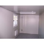 Bungalow série confort - démontable - 6.14m x 2.40m - structure acier galvanisé et panneaux calorifugés_1