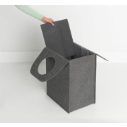 Sac à linge Brabantia - 55 litres - Pepper Black - Ouverture Quick-Drop_1