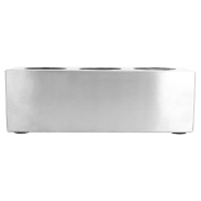 Support 3 flacons à sauces 240/360ml 23x8,5x8cm inox_1