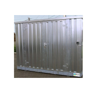 Bungalow de stockage isolé rétention intégrée 3m x 2m pour déchetterie, site industriel, entrepôt, stockage logistique, chantier_1