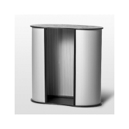 Comptoir d'accueil Lite - POPC Lite avec tablette en bois et impression HD_1