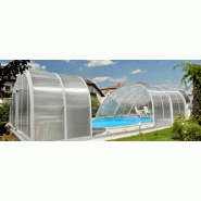 Abri piscine haut Windy / téléscopique / en aluminium et polycarbonate_1