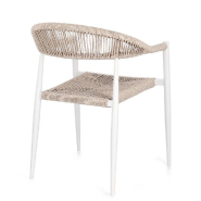 Chaise avec accoudoir Jandia blanc SA27/beige 56 x 60 x 78 cm - par 4_1