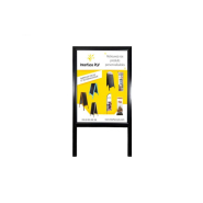 Stop trottoirs - interface plv - avec porte affiche alu format a1 - dimensions 126 x 67,5 cm_1