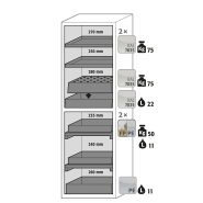 Armoire de sécurité S-CLASSIC-90 modèle S90.196.060.MH.WDASR - Réf 33823-001-34423 - Type 90 avec stockage substances dangereuses inflammables_1