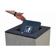 Dynamics - poubelle publique en béton préfabriqué - Magourban - 270 kg_1