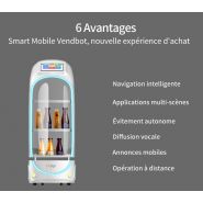 Robot de service capable de naviguer dans des environnements à forte densité humaine