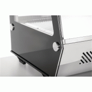 Vitrine réfrigérée de comptoir noire Série G 160L | Polar - GP291_1