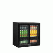 Arrière bar réfrigéré 2 portes DB201S noir TEFCOLD_1