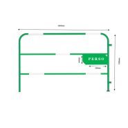 Barrière de chantier 25mm - Plaque latérale personnalisée 1m x 1.5m - Marque VBMateriel_1