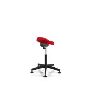 Tabouret d'atelier simili cuir - Hobbit 107 - ergonomique avec réglage en hauteur 530-730 mm_1