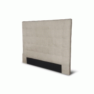 Tête de lit SONA capitonnée beige - 140x120cm - Fabrication européenne - Confort et design chic_1