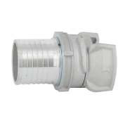 Demi-raccord symétrique avec verrou - DN 40 mm - Embout annelé Ø 45 mm - Alu_1