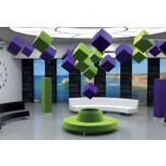 Panneau acoustique - réduction des nuisances sonores - fixation murale, plafond ou sur pied_1