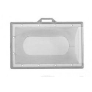 Porte-badge rigide économique - référence : ids75 - lot de 100 pièces - double face - compatible tous accessoires_1