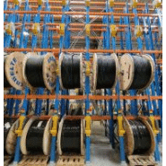 Rack à touret - securirack© - Rayonnage ergonomique pour stockage en hauteur et déroulage de câbles_1