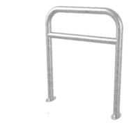 Arceau vélo renforcé - Tube acier Ø 50 mm - Longueur 700 mm - Hauteur hors sol 850 mm - Fixation par scellement direct ou sur platines ovales_1