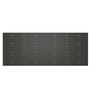 Panneau 1200x450mm 24 trous - gris anthracite_1