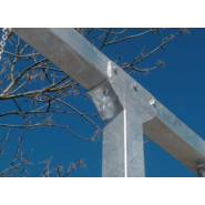 Balançoire compacte en acier galvanisé - Conforme EN1176 - Référence BT125319A - Structure robuste pour espaces limités_1