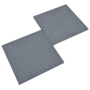 Vidaxl carreaux de protection antichoc 18pcs caoutchouc 50x50x3cm gris 3096597_1