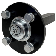 22x11.00-8 Knobby ATV Quad Trailer Kit, 6ply Wheels, 40x40mm Axles, Hitch 612kgs_1