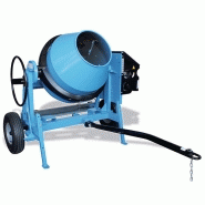 Bétonnière thermique professionnelle 350 L - 3 pales de malaxage - Facile à utiliser et transporter_1