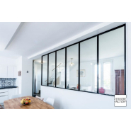 Verrière d'atelier en acier sur mesure - modèles classique, loft, artiste ou bistrot_1