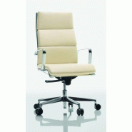 Fauteuil de direction cuir Dekora - Offisit. - cuir marron clair_1