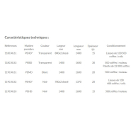 Film de coiffe palette en polyéthylène - rouleaux prédécoupés, étanche contre l'humidité et les poussières - 118C4C63_1