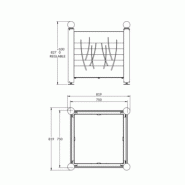Jardinière harmonie métal_1