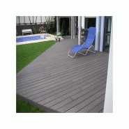 Lame terrasse bois composite alvéolaire Qualita - Gris carbone - 360 cm x 14 cm x 2,5 cm - Surface couverte 0,5 m² - Garantie 10 ans_1