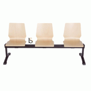 Sièges sur poutre assises bois Desk. - 3 places_1