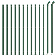 Vidaxl clôture en treillis métallique avec bride vert 0,8x25 m 154152_1