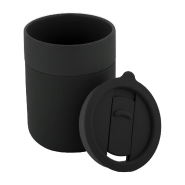 Mug de voyage en céramique - revêtement silicone - couvercle plastique PP - 300 ml_1