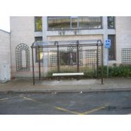 Abri bus métallique Vision 3.75 mètres - Structure galvanisée avec toiture en polycarbonate_1