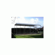 Abri camping car ouvert essentiel / structure en acier / toiture arrondie en plastique / 3.8 x 3.22 m_1