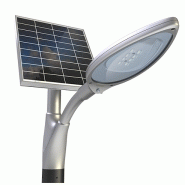 Lampadaire urbain solaire linéo 2 / 40 w / 6600 lm / acier galvanisé thermolaqué / 4 m