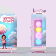 Machine automatique à barbe à papa M3 - 2800W - Temps de fabrication 80-130 s/p - FESTI MARKET - Ref FM-M3-MCCCST_1