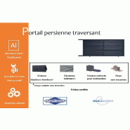 Portail coulissant persienne traversant - 3250 / 1200_1