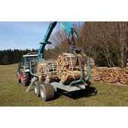 Remorque S-line adaptée aux petits tracteurs pour une manœuvrabilité optimale